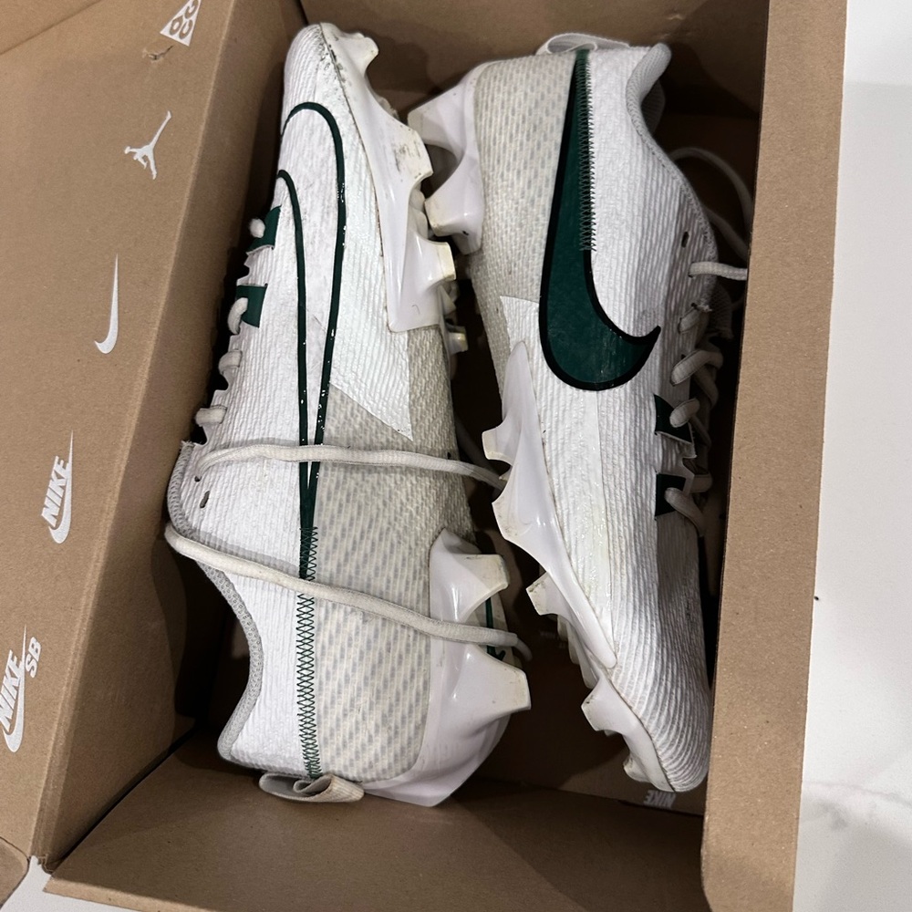 Nike Vapor Edge Speed 360 2 TB Cleats – White/Fir – Men's 9.5, Exc. Cond.